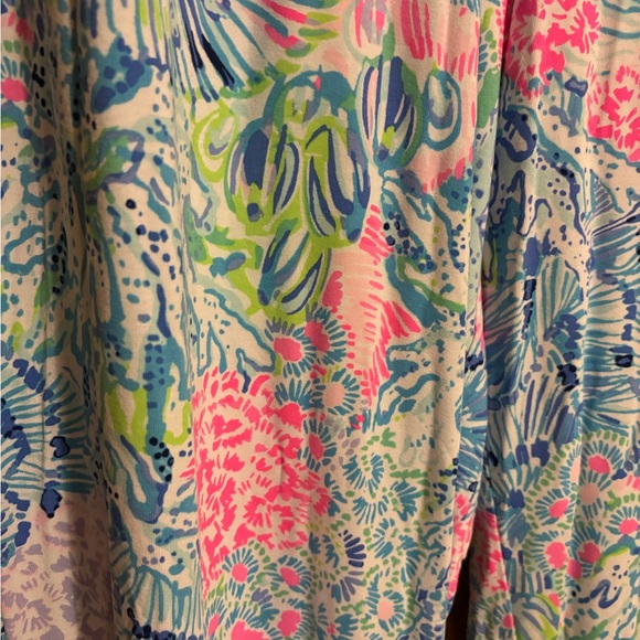 Lilly Pulitzer Wide Leg Smocked Waist Stretch Pants - Picture 3 of 7